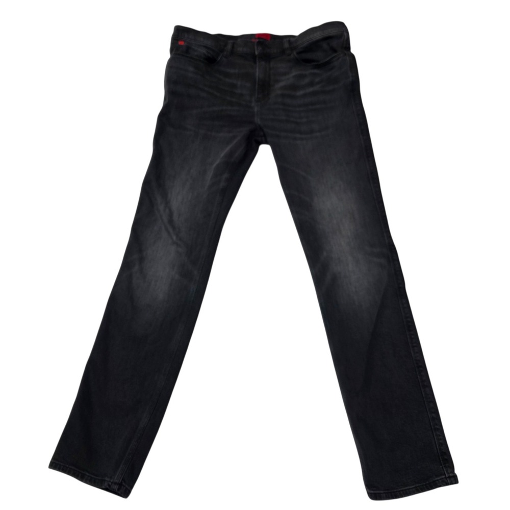 HUGO‎ Jeans Men 34x34 Black 708 Slim Fit Stretch Denim Pants
